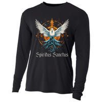 Holy Spirit Confirmation Latin Mass Catholic Cooling Performance Long Sleeve Crew