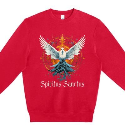 Holy Spirit Confirmation Latin Mass Catholic Premium Crewneck Sweatshirt