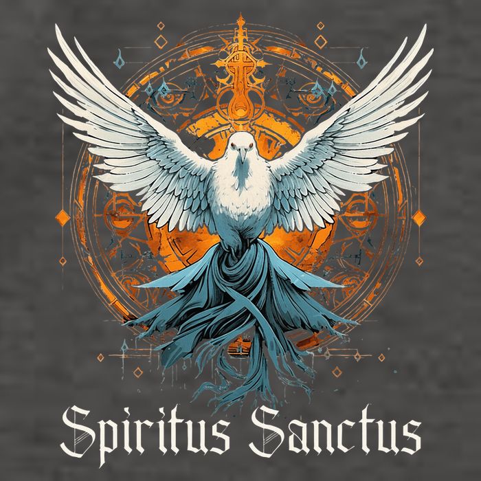 Holy Spirit Confirmation Latin Mass Catholic Vector Backpack