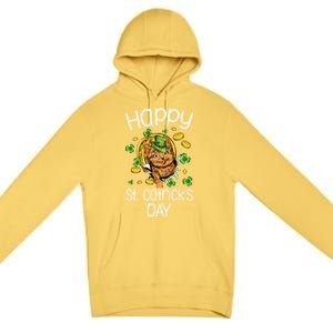 Happy St Catrick's Day Cat Cats Lover St Patricks Day Gift Premium Pullover Hoodie