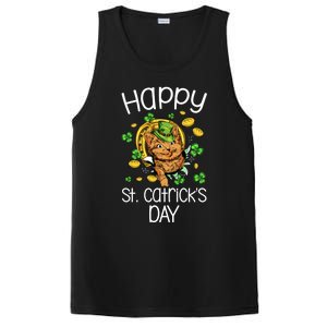 Happy St Catrick's Day Cat Cats Lover St Patricks Day Gift PosiCharge Competitor Tank