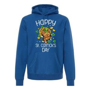 Happy St Catrick's Day Cat Cats Lover St Patricks Day Gift Premium Hoodie