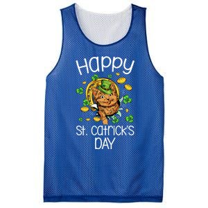 Happy St Catrick's Day Cat Cats Lover St Patricks Day Gift Mesh Reversible Basketball Jersey Tank