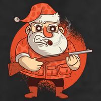 Hunting Santa Claus Cool Comfort Performance Bucket Hat