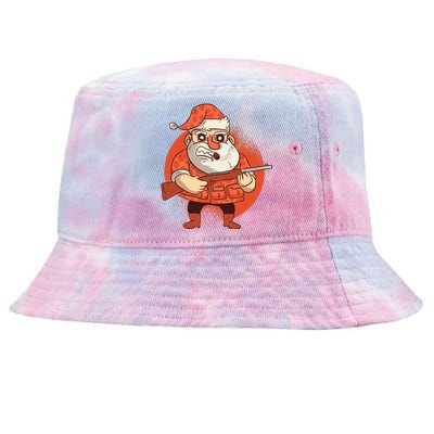 Hunting Santa Claus Tie-Dyed Bucket Hat