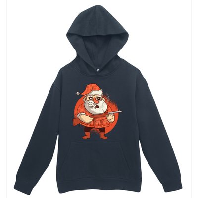 Hunting Santa Claus Urban Pullover Hoodie