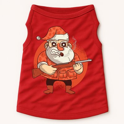Hunting Santa Claus Doggie Tank
