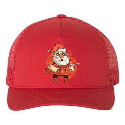 Hunting Santa Claus Yupoong Adult 5-Panel Trucker Hat