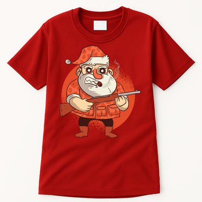 Hunting Santa Claus Tall T-Shirt