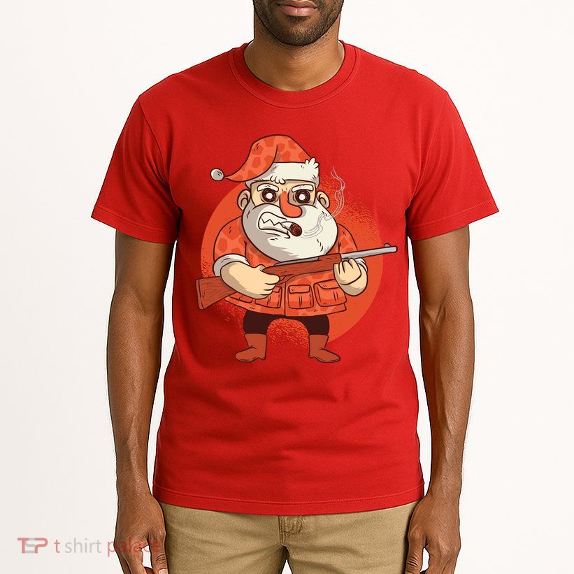 Hunting Santa Claus Tall T-Shirt