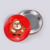 Hunting Santa Claus Button