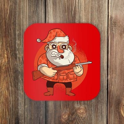 Hunting Santa Claus Coaster