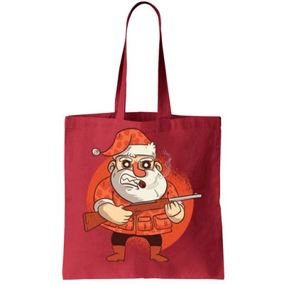 Hunting Santa Claus Tote Bag