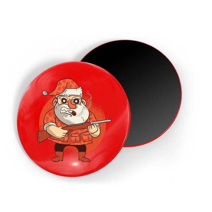 Hunting Santa Claus Magnet