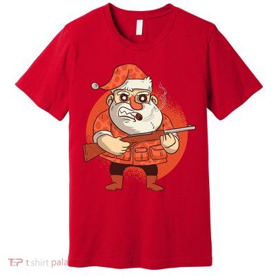 Hunting Santa Claus Premium T-Shirt