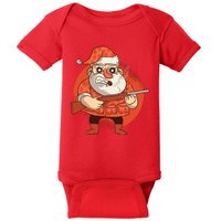 Hunting Santa Claus Baby Bodysuit