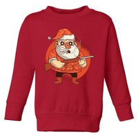 Hunting Santa Claus Toddler Sweatshirt