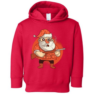 Hunting Santa Claus Toddler Hoodie