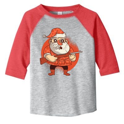 Hunting Santa Claus Toddler Fine Jersey T-Shirt