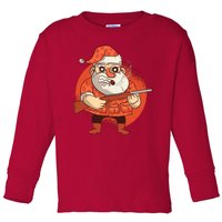 Hunting Santa Claus Toddler Long Sleeve Shirt