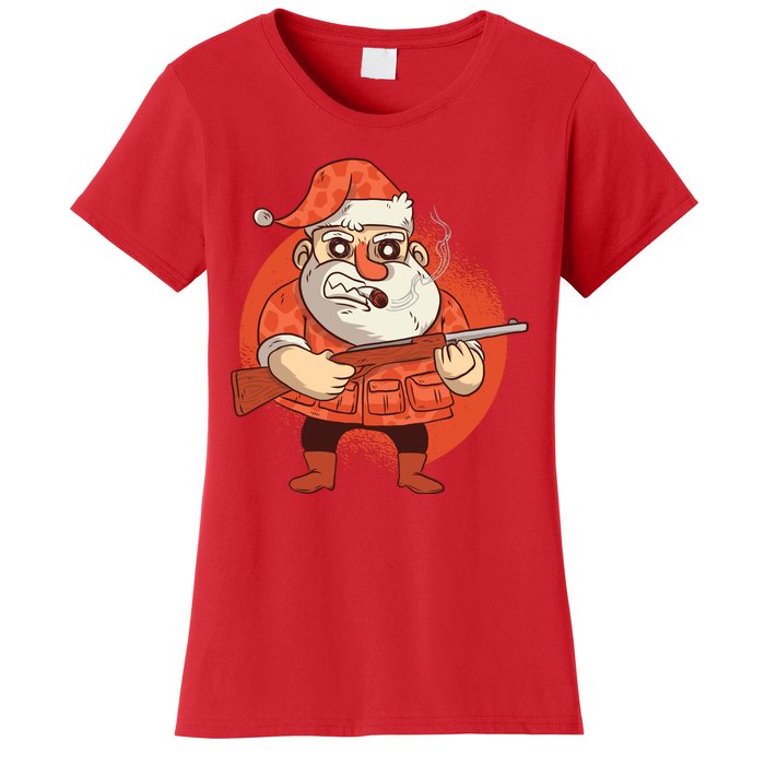 Hunting Santa Claus Women's T-Shirt