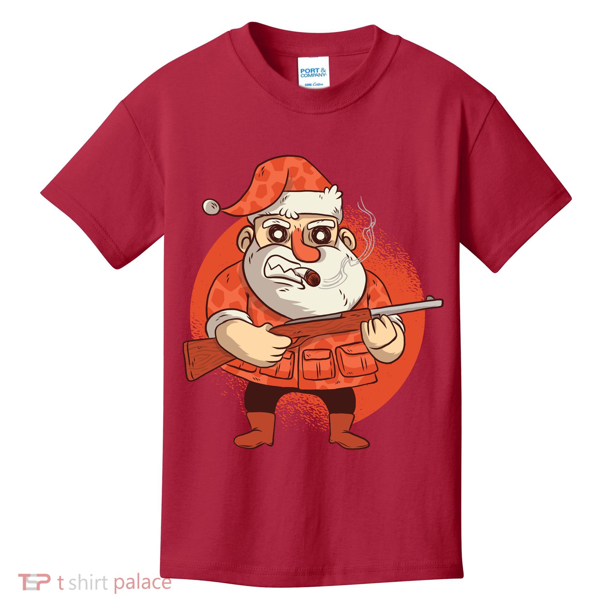 Hunting Santa Claus Kids T-Shirt