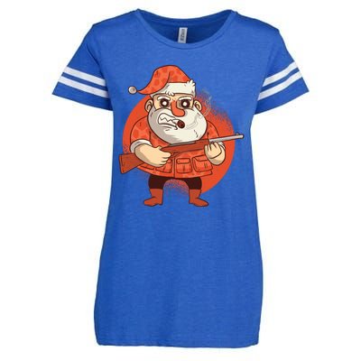 Hunting Santa Claus Enza Ladies Jersey Football T-Shirt