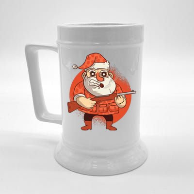 Hunting Santa Claus Beer Stein