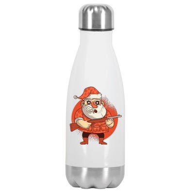 Hunting Santa Claus Stainless Steel Insulated Water Bottle