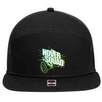 Hover Squad Cool Green Gyro Hoverboard Lover 7 Panel Mesh Trucker Snapback Hat