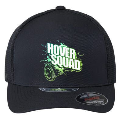Hover Squad Cool Green Gyro Hoverboard Lover Flexfit Unipanel Trucker Cap
