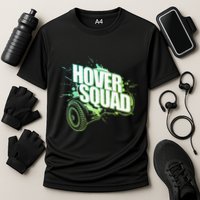 Hover Squad Cool Green Gyro Hoverboard Lover Performance Shirt
