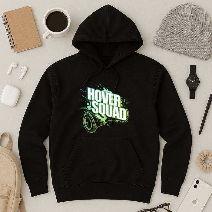 Hover Squad Cool Green Gyro Hoverboard Lover Hoodie