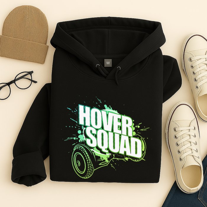 Hover Squad Cool Green Gyro Hoverboard Lover Hoodie