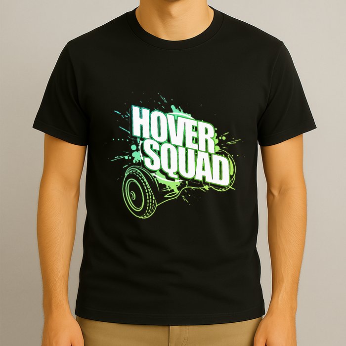 Hover Squad Cool Green Gyro Hoverboard Lover T-Shirt