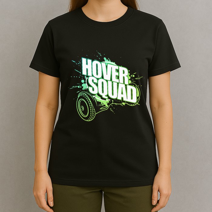Hover Squad Cool Green Gyro Hoverboard Lover T-Shirt