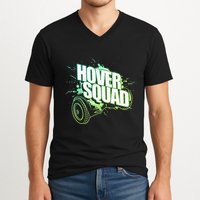 Hover Squad Cool Green Gyro Hoverboard Lover V-Neck T-Shirt