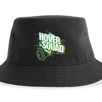 Hover Squad Cool Green Gyro Hoverboard Lover Sustainable Bucket Hat