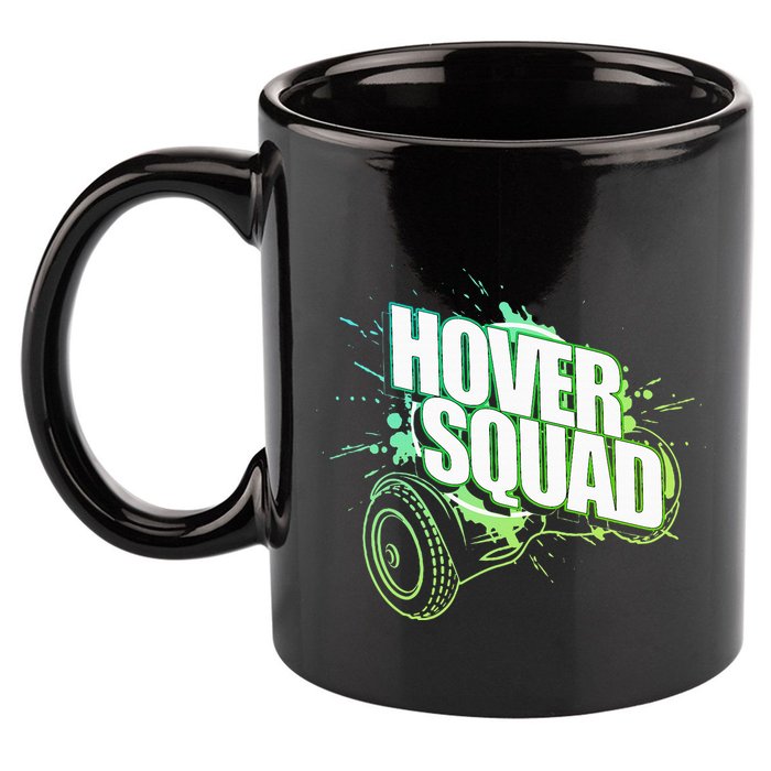 Hover Squad Cool Green Gyro Hoverboard Lover 11oz C Handle Ceramic Mug