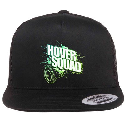 Hover Squad Cool Green Gyro Hoverboard Lover Flatbill Hat