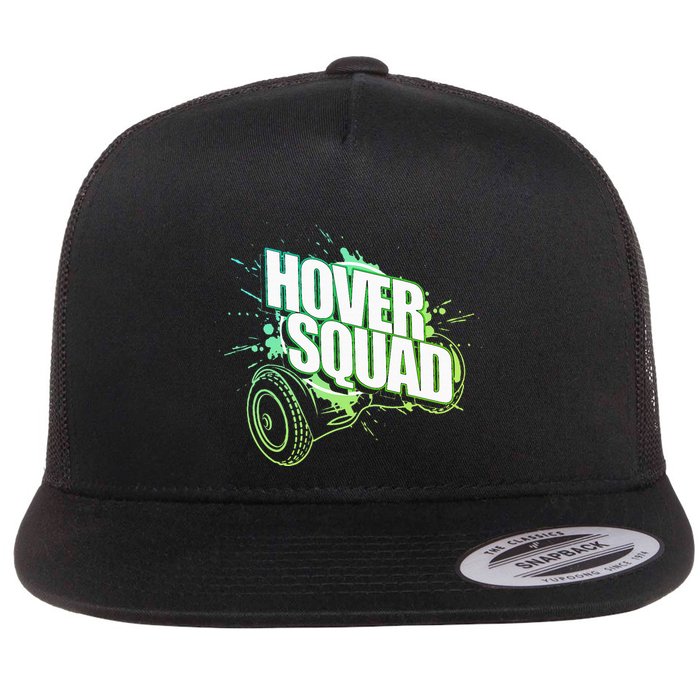Hover Squad Cool Green Gyro Hoverboard Lover Flatbill Hat