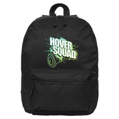 Hover Squad Cool Green Gyro Hoverboard Lover 16 in Basic Backpack