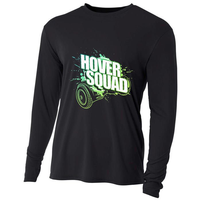 Hover Squad Cool Green Gyro Hoverboard Lover Cooling Performance Long Sleeve Crew