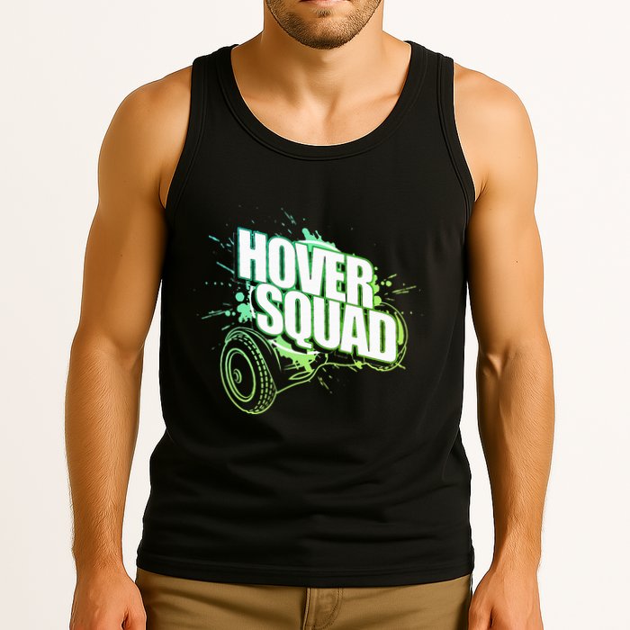 Hover Squad Cool Green Gyro Hoverboard Lover Tank Top