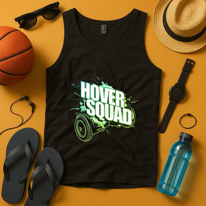 Hover Squad Cool Green Gyro Hoverboard Lover Tank Top