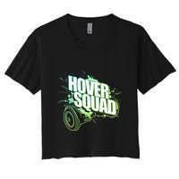 Hover Squad Cool Green Gyro Hoverboard Lover Crop Top