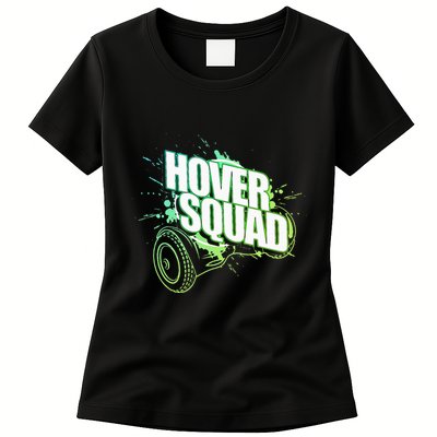Hover Squad Cool Green Gyro Hoverboard Lover Womens T-Shirt