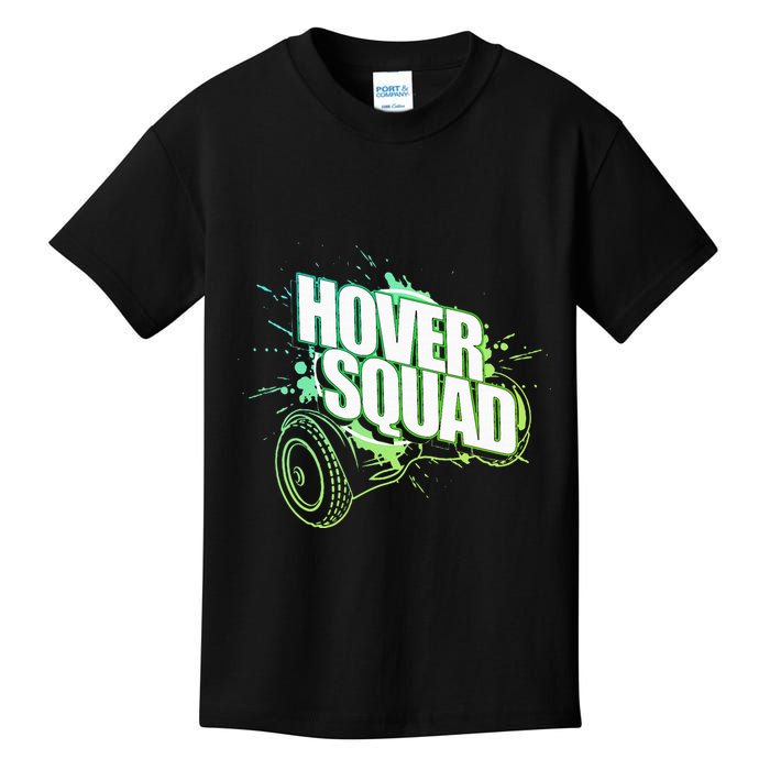 Hover Squad Cool Green Gyro Hoverboard Lover Kids T-Shirt
