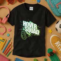 Hover Squad Cool Green Gyro Hoverboard Lover Kids T-Shirt