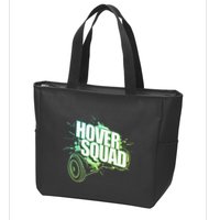 Hover Squad Cool Green Gyro Hoverboard Lover Zip Tote Bag